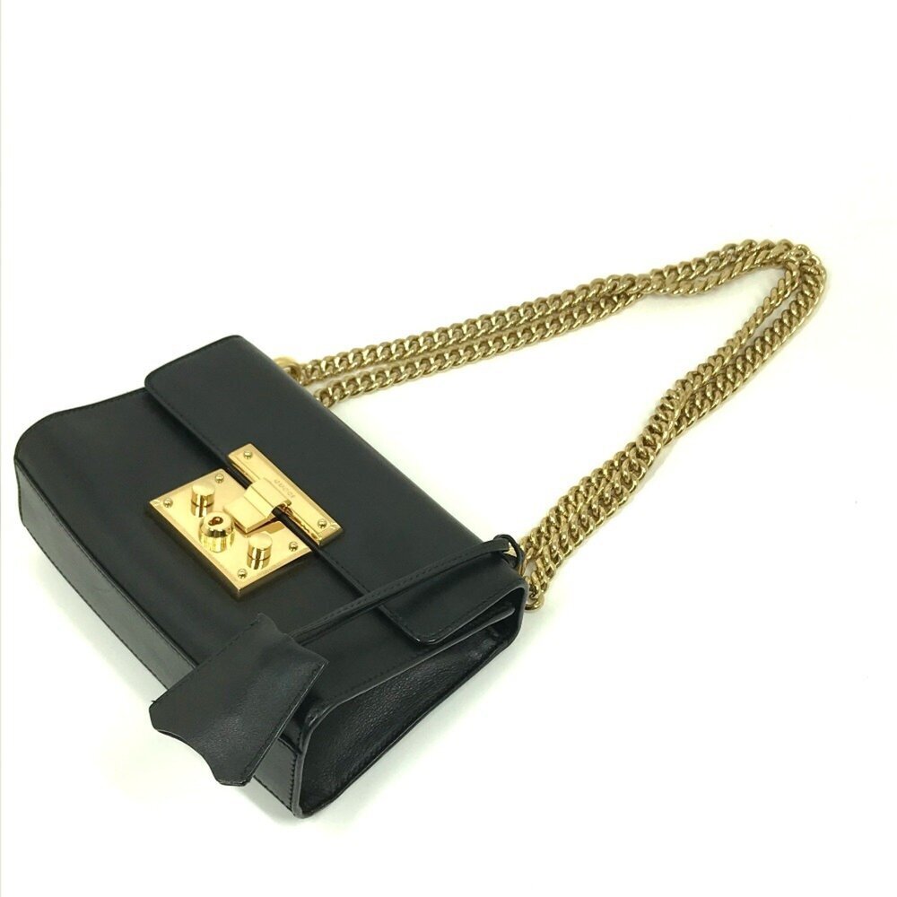 GUCCI Authentic Black Leather Shoulder Bag - Picture 3 of 16